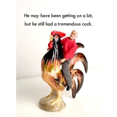 Bold and Bright Tremendous C*ck Card