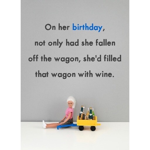 Bold and Bright Wagon Card