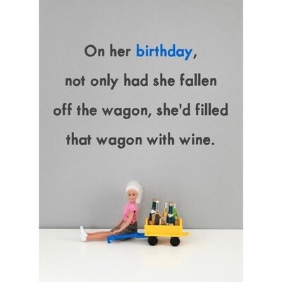 Bold and Bright Wagon Card