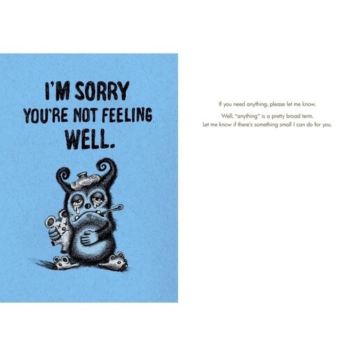 Bald Guy Sorry You&#39;re Not Feeling Card