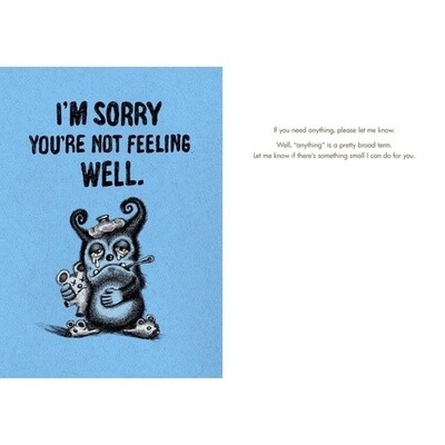 Bald Guy Sorry You&#39;re Not Feeling Card