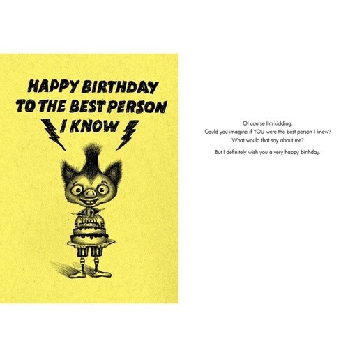 Bald Guy Happy Birthday To The Best Card