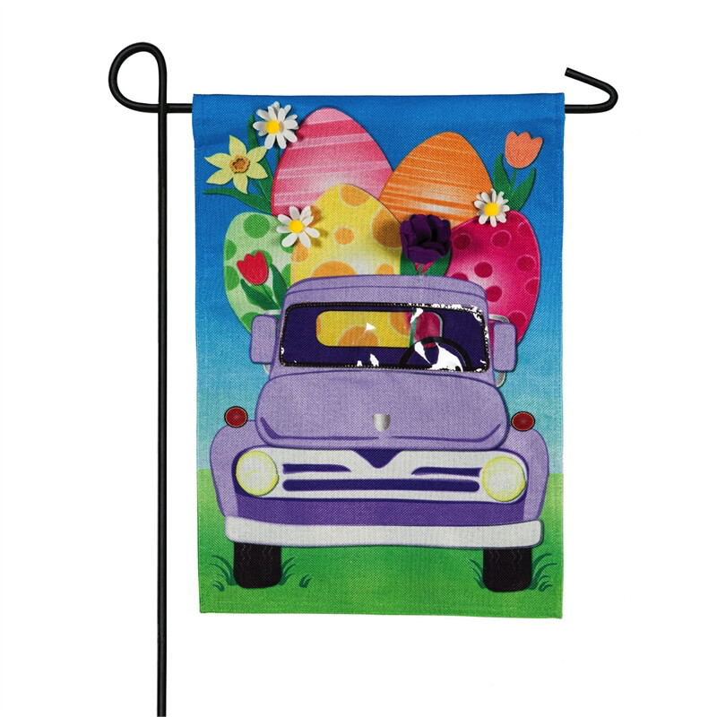 Easter Egg Truck - Garden Flag