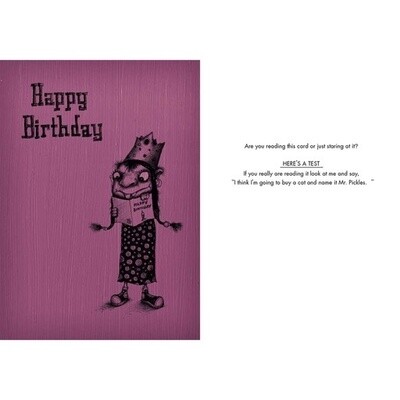 Bald Guy Mr. Pickles Card