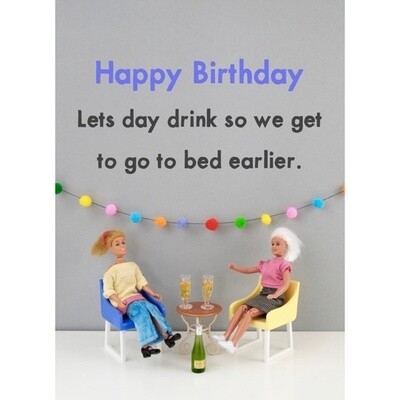 Bold and Bright Let&#39;s Drink Card
