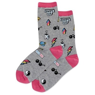 HotSox Ladies Sock, Pop Stickers