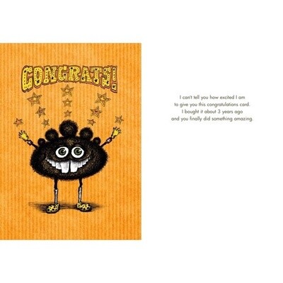Bald Guy Congrat&#39;s Card