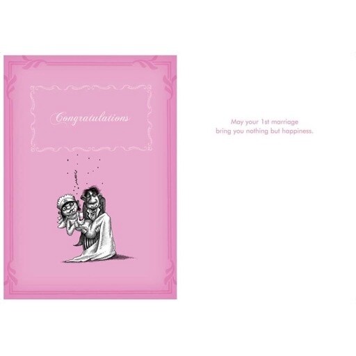 Bald Guy First marriage Card