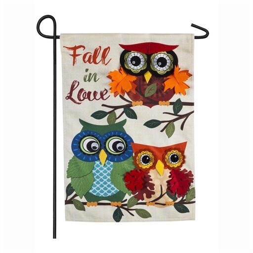 Autumn Owls - Garden Flag