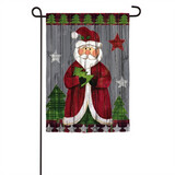 Folk Santa - Garden Flag