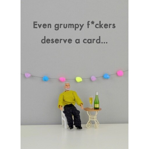 Bold and Bright Grumpy F*cker Card