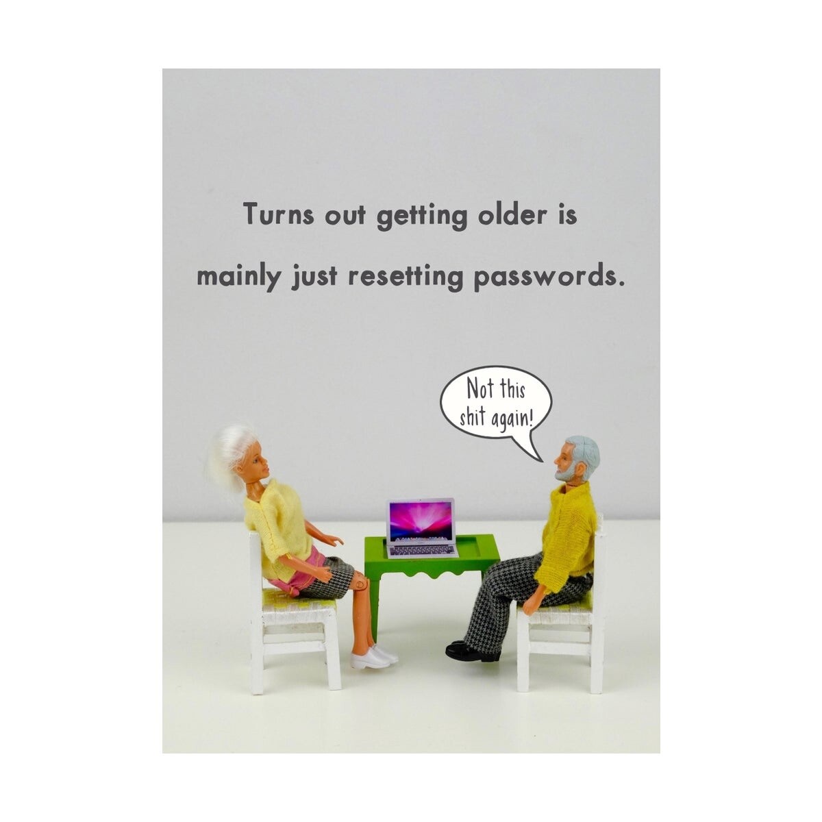 Bold and Bright Passwords Card