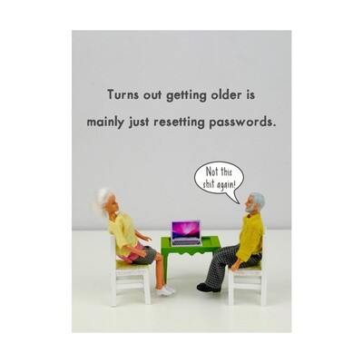 Bold and Bright Passwords Card