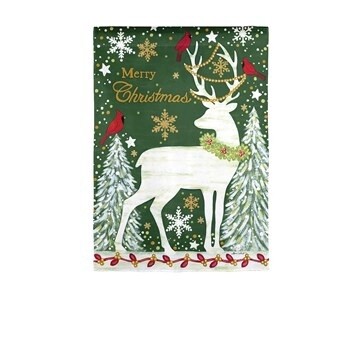 Merry Christmas Reindeer, Garden Flag