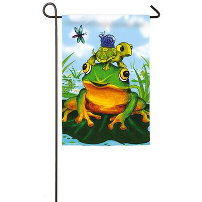 Frog Pile - Garden Flag