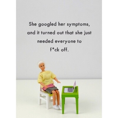 Bold and Bright Google Symptoms Card