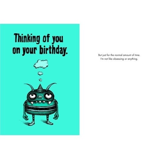 Bald Guy Thinking Of You Card