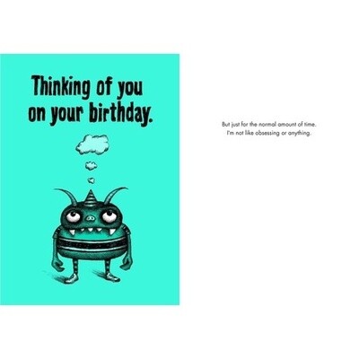 Bald Guy Thinking Of You Card