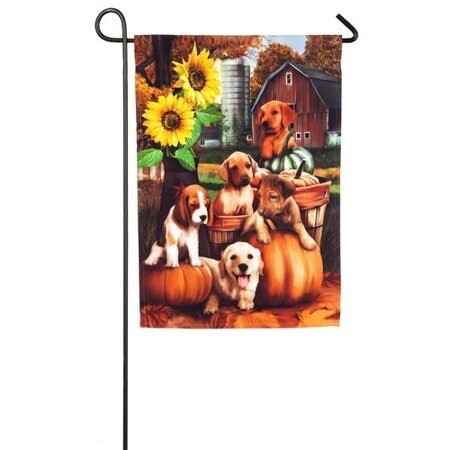 Autumn Puppies - Garden Flag