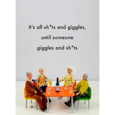 Bold and Bright Shits and Giggles Card