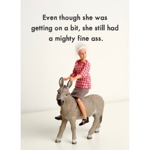 Bold and Bright Fine Ass Card