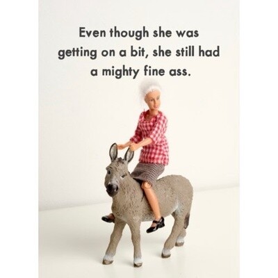Bold and Bright Fine Ass Card