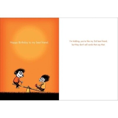 Bald Guy My best friend Card
