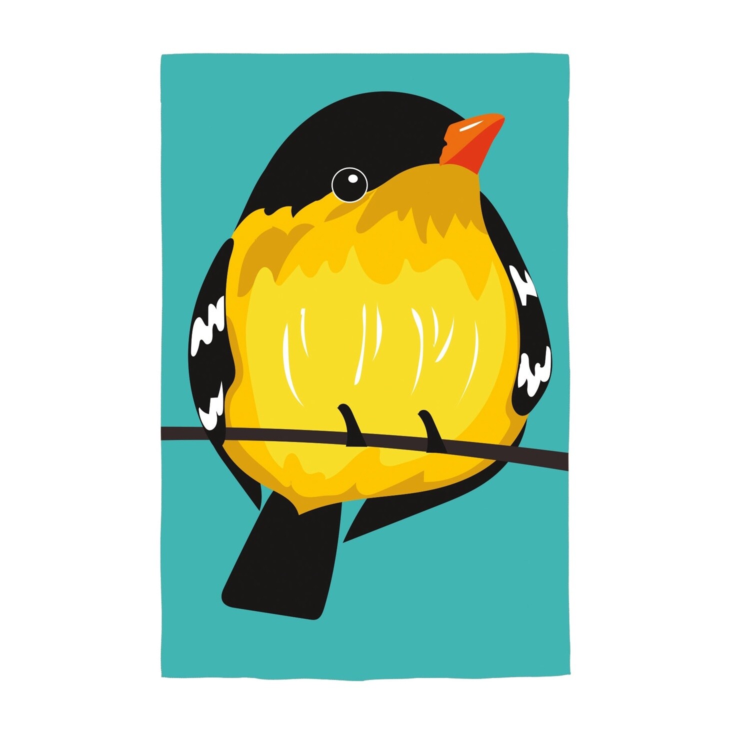 Portly Goldfinch - Garden Flag