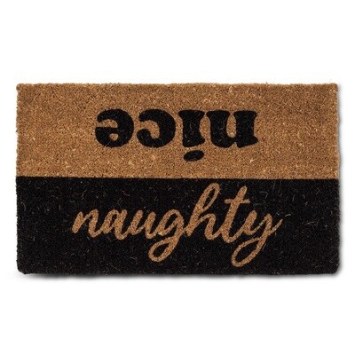 Naughty/Nice Doormat