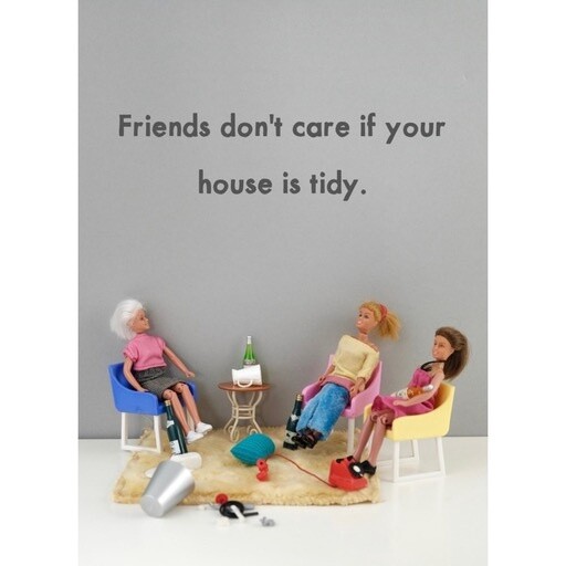 Bold and Bright Tidy House Card