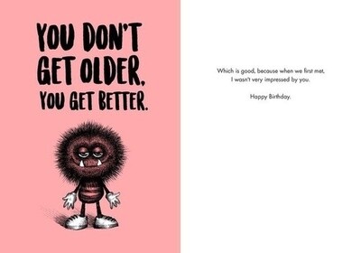 Bald Guy You Don&#39;t Get Older Card