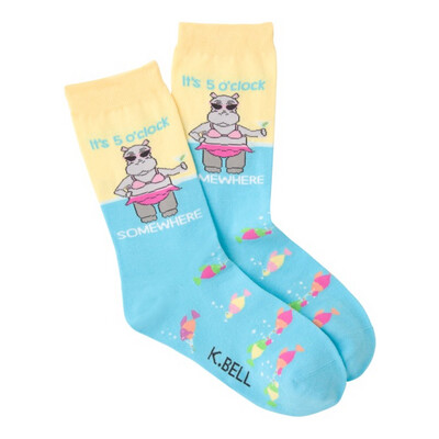 HotSox Ladies Sock, 5 o&#39;clock Somewhere