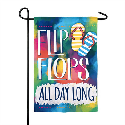 Flip Flops All Day Long - Garden Flag
