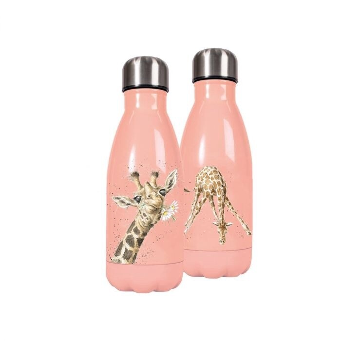 Wrendale Travel Bottle Small, Flowers Giraffe