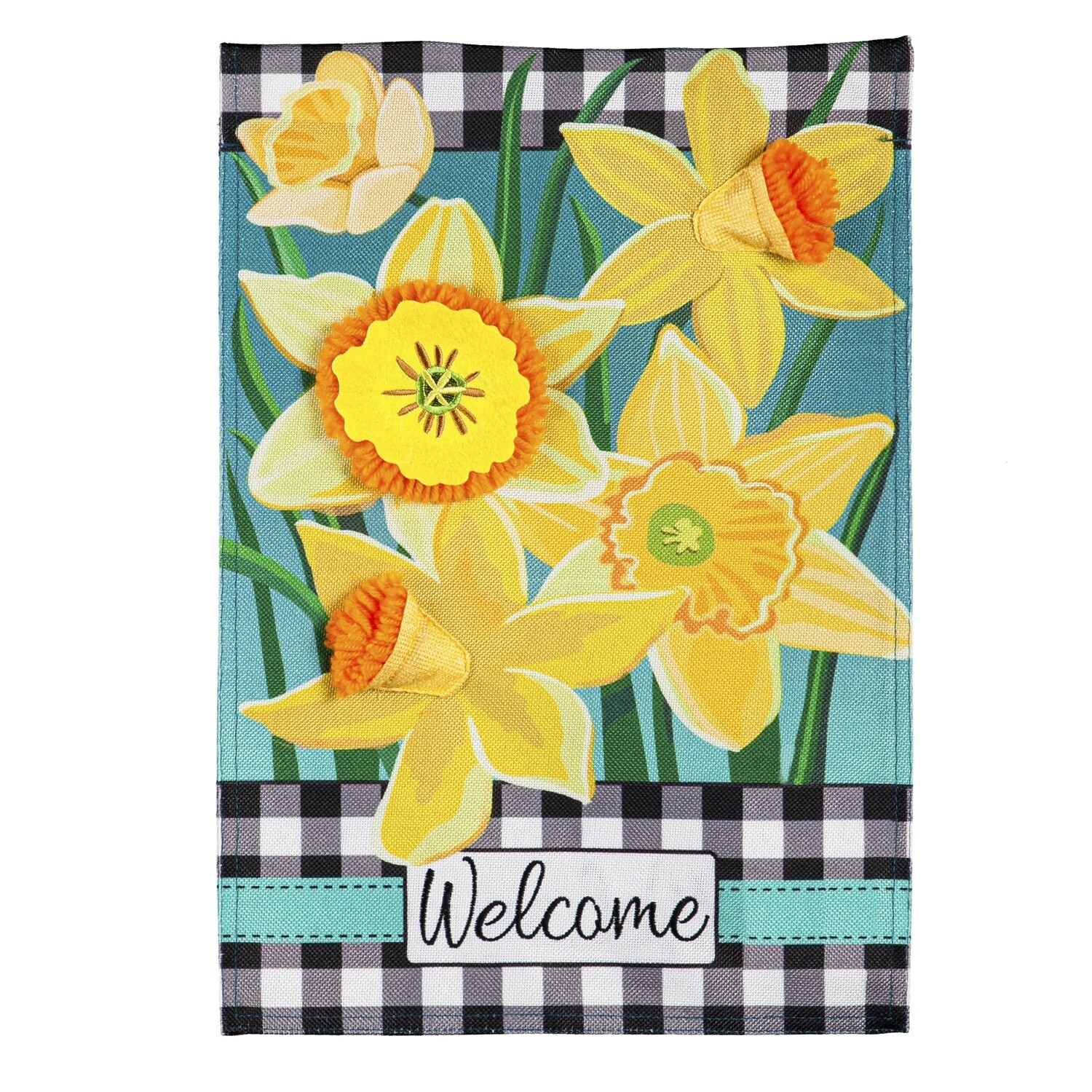 Daffodil Welcome Garden Flag
