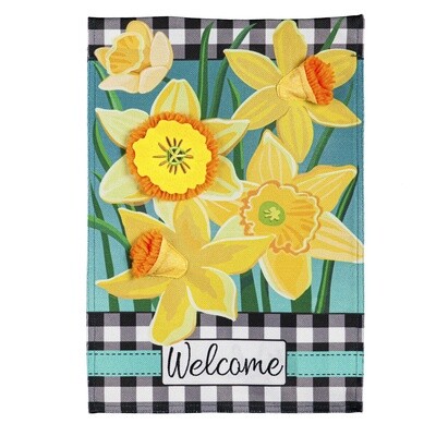 Daffodil Welcome Garden Flag