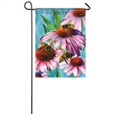 Bees and Coneflower - Garden Flag