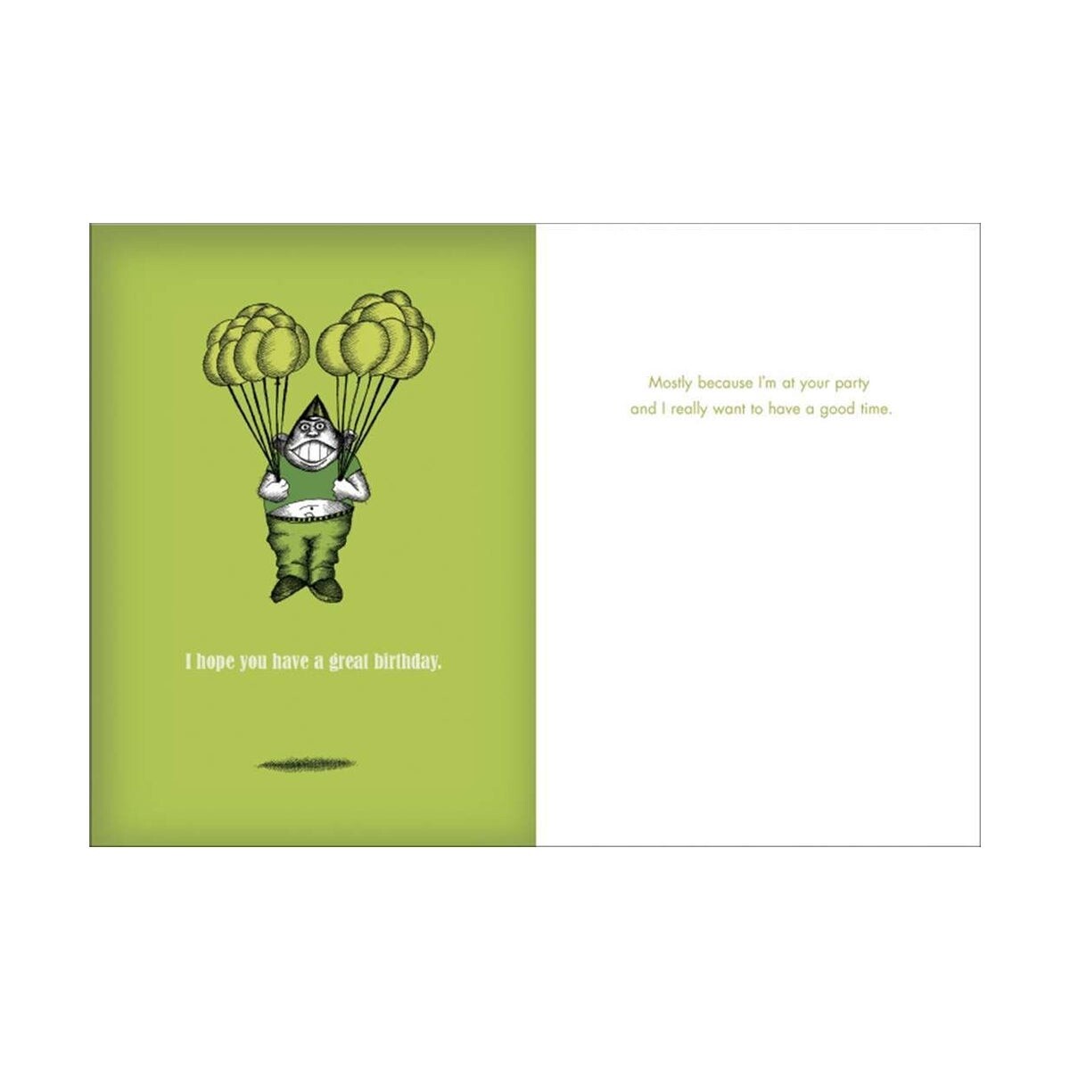 Bald Guy I Want a Good Time Card