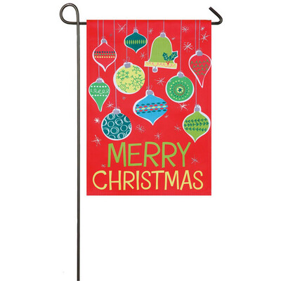 Merry Christmas Ornaments - Garden Flag