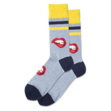 HotSox Mens Sock, Biting Lips