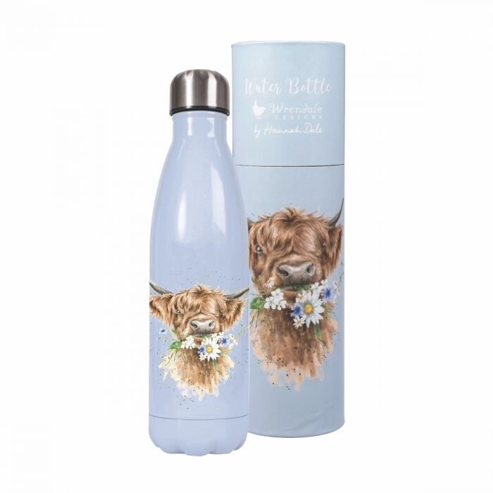 Wrendale Travel Bottle, Daisy Cow