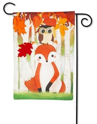 Whimsical Fall Fox - Garden Flag