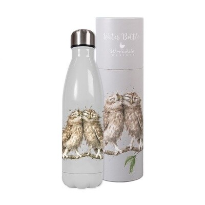 Wrendale Travel Bottle, Anniversary Owls
