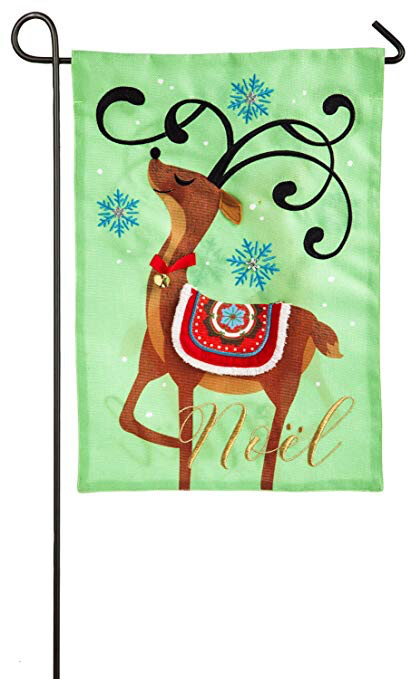 Noel&#39;s Reindeer - Garden Flag