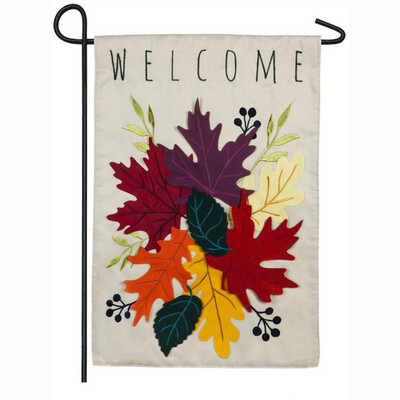 Welcome Leaves - Garden Flag