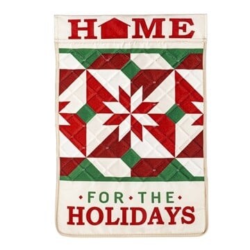 Home For The Holiday, Quilted - Garden Flag