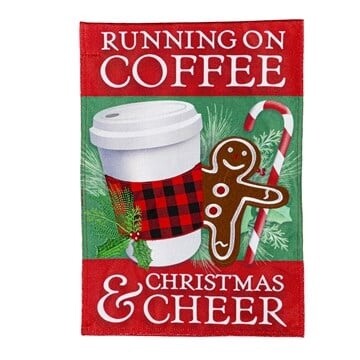 Coffee and Christmas Cheer - Garden Flag