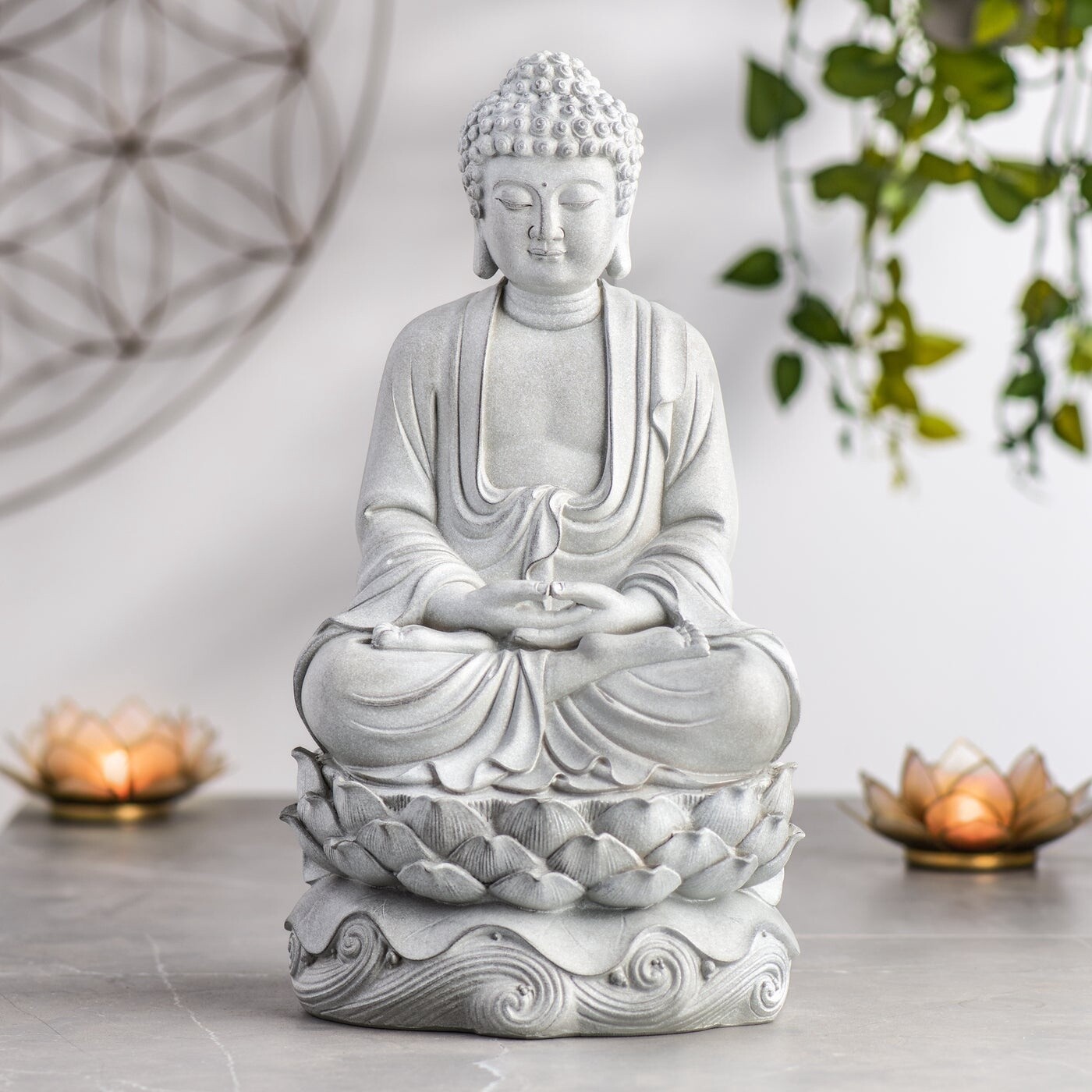 Peaceful Buddha Statue 16&quot;