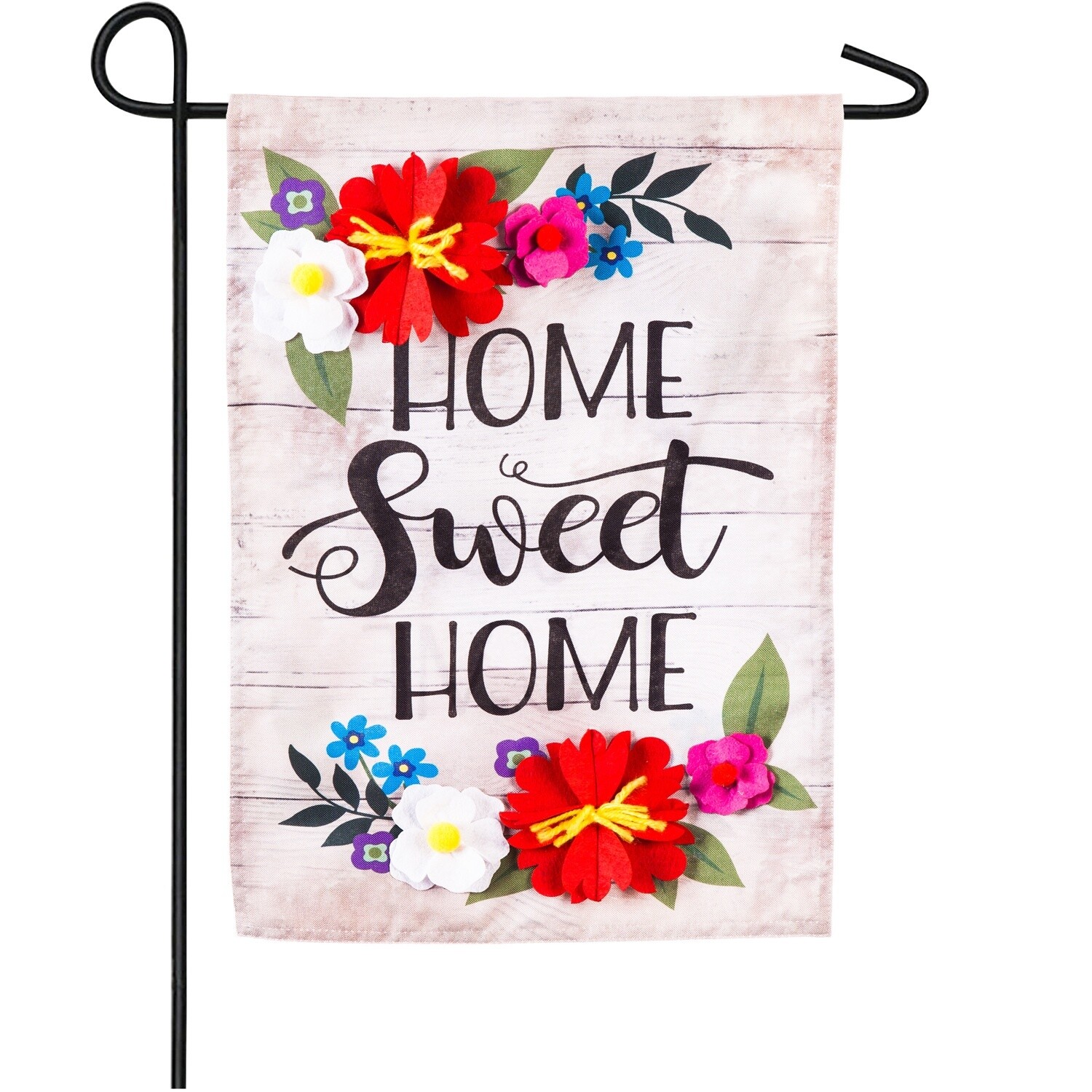 Floral Home Sweet Home - Garden Flag
