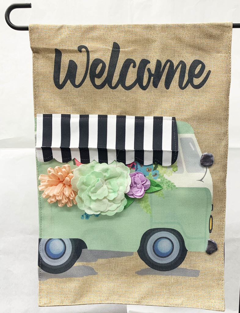 Flower Truck - Garden Flag